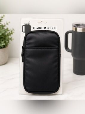Black Tumbler Pouch for Large Cups